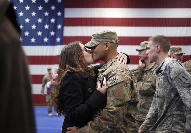 1st Infantry Division Soldiers Return Home To Fort Knox From Afghanistan